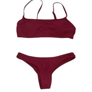Maroon / Wine Sporty Bikini 
